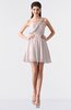 ColsBM Keyla Angel Wing Romantic A-line One Shoulder Zipper Chiffon Mini Graduation Dresses