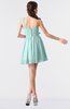ColsBM Keyla Blue Glass Romantic A-line One Shoulder Zipper Chiffon Mini Graduation Dresses