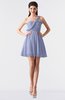 ColsBM Keyla Blue Heron Romantic A-line One Shoulder Zipper Chiffon Mini Graduation Dresses