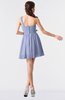 ColsBM Keyla Blue Heron Romantic A-line One Shoulder Zipper Chiffon Mini Graduation Dresses