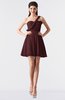 ColsBM Keyla Burgundy Romantic A-line One Shoulder Zipper Chiffon Mini Graduation Dresses