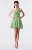 ColsBM Keyla Gleam Romantic A-line One Shoulder Zipper Chiffon Mini Graduation Dresses