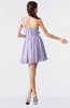 ColsBM Keyla Light Purple Romantic A-line One Shoulder Zipper Chiffon Mini Graduation Dresses