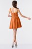 ColsBM Keyla Mango Romantic A-line One Shoulder Zipper Chiffon Mini Graduation Dresses