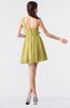 ColsBM Keyla Misted Yellow Romantic A-line One Shoulder Zipper Chiffon Mini Graduation Dresses