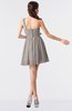 ColsBM Keyla Mushroom Romantic A-line One Shoulder Zipper Chiffon Mini Graduation Dresses
