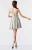 ColsBM Keyla Off White Romantic A-line One Shoulder Zipper Chiffon Mini Graduation Dresses