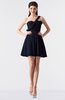 ColsBM Keyla Peacoat Romantic A-line One Shoulder Zipper Chiffon Mini Graduation Dresses