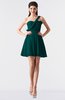 ColsBM Keyla Shaded Spruce Romantic A-line One Shoulder Zipper Chiffon Mini Graduation Dresses