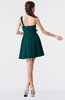 ColsBM Keyla Shaded Spruce Romantic A-line One Shoulder Zipper Chiffon Mini Graduation Dresses