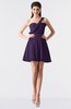 ColsBM Keyla Violet Romantic A-line One Shoulder Zipper Chiffon Mini Graduation Dresses