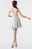ColsBM Keyla White Romantic A-line One Shoulder Zipper Chiffon Mini Graduation Dresses