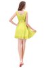 ColsBM Genesis Pale Yellow Elegant Scoop Sleeveless Zipper Chiffon Bridesmaid Dresses