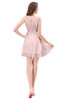 ColsBM Genesis Pastel Pink Elegant Scoop Sleeveless Zipper Chiffon Bridesmaid Dresses