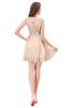 ColsBM Genesis Peach Puree Elegant Scoop Sleeveless Zipper Chiffon Bridesmaid Dresses