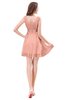 ColsBM Genesis Peach Elegant Scoop Sleeveless Zipper Chiffon Bridesmaid Dresses
