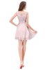 ColsBM Genesis Petal Pink Elegant Scoop Sleeveless Zipper Chiffon Bridesmaid Dresses