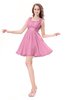 ColsBM Genesis Pink Elegant Scoop Sleeveless Zipper Chiffon Bridesmaid Dresses