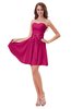 ColsBM Ally Beetroot Purple Cute Sweetheart Backless Chiffon Mini Homecoming Dresses