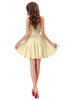 ColsBM Ally Cornhusk Cute Sweetheart Backless Chiffon Mini Homecoming Dresses