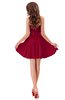 ColsBM Ally Dark Red Cute Sweetheart Backless Chiffon Mini Homecoming Dresses