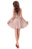 ColsBM Ally Dusty Rose Cute Sweetheart Backless Chiffon Mini Homecoming Dresses