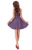 ColsBM Ally Eggplant Cute Sweetheart Backless Chiffon Mini Homecoming Dresses