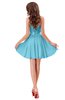 ColsBM Ally Light Blue Cute Sweetheart Backless Chiffon Mini Homecoming Dresses