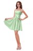 ColsBM Ally Light Green Cute Sweetheart Backless Chiffon Mini Homecoming Dresses