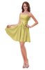 ColsBM Ally Misted Yellow Cute Sweetheart Backless Chiffon Mini Homecoming Dresses