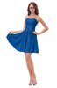 ColsBM Ally Royal Blue Cute Sweetheart Backless Chiffon Mini Homecoming Dresses