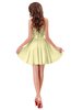ColsBM Ally Soft Yellow Cute Sweetheart Backless Chiffon Mini Homecoming Dresses