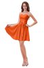 ColsBM Ally Tangerine Cute Sweetheart Backless Chiffon Mini Homecoming Dresses