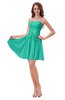 ColsBM Ally Viridian Green Cute Sweetheart Backless Chiffon Mini Homecoming Dresses
