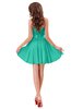 ColsBM Ally Viridian Green Cute Sweetheart Backless Chiffon Mini Homecoming Dresses