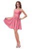 ColsBM Ally Watermelon Cute Sweetheart Backless Chiffon Mini Homecoming Dresses