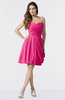 ColsBM Mikayla Fandango Pink Elegant Column Sweetheart Sleeveless Zipper Chiffon Little Black Dresses