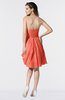ColsBM Mikayla Fusion Coral Elegant Column Sweetheart Sleeveless Zipper Chiffon Little Black Dresses
