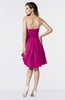 ColsBM Mikayla Hot Pink Elegant Column Sweetheart Sleeveless Zipper Chiffon Little Black Dresses