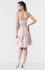 ColsBM Mikayla Petal Pink Elegant Column Sweetheart Sleeveless Zipper Chiffon Little Black Dresses