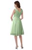 ColsBM Alexis Seacrest Simple A-line V-neck Zipper Knee Length Ruching Party Dresses