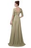 ColsBM Emily Candied Ginger Casual A-line Sabrina Elbow Length Sleeve Backless Beaded Bridesmaid Dresses