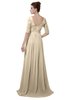 ColsBM Emily Champagne Casual A-line Sabrina Elbow Length Sleeve Backless Beaded Bridesmaid Dresses