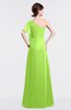 ColsBM Louisa Bright Green Simple A-line Short Sleeve Half Backless Floor Length Ruffles Bridesmaid Dresses
