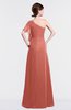 ColsBM Louisa Crabapple Simple A-line Short Sleeve Half Backless Floor Length Ruffles Bridesmaid Dresses