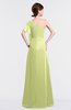 ColsBM Louisa Lime Sherbet Simple A-line Short Sleeve Half Backless Floor Length Ruffles Bridesmaid Dresses