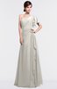 ColsBM Louisa Off White Simple A-line Short Sleeve Half Backless Floor Length Ruffles Bridesmaid Dresses