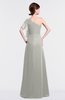 ColsBM Louisa Platinum Simple A-line Short Sleeve Half Backless Floor Length Ruffles Bridesmaid Dresses