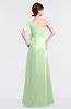 ColsBM Louisa Seacrest Simple A-line Short Sleeve Half Backless Floor Length Ruffles Bridesmaid Dresses