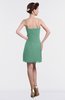 ColsBM Aliya Beryl Green Informal Sheath Zipper Chiffon Mini Plainness Prom Dresses
